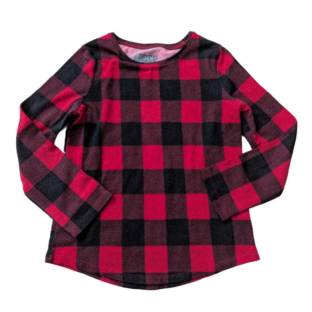 Jumping Beans Girls Buffalo Check Top